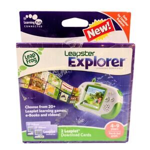 LeapFrog Leapster Explorer Learning Experience 2 Leaplet Download Cards New